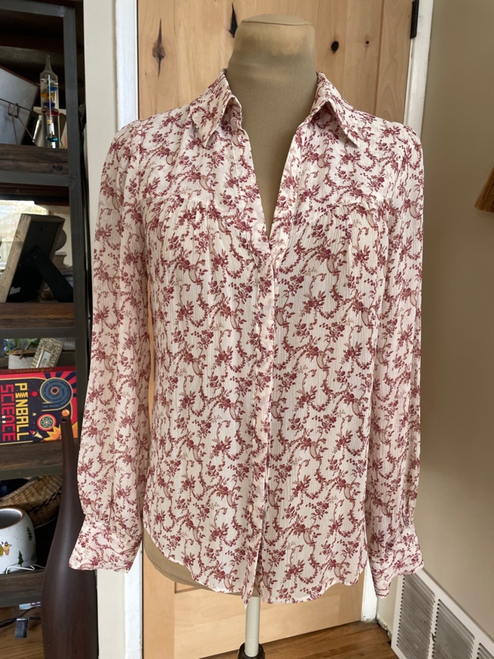 Paige long sleeve Silk top